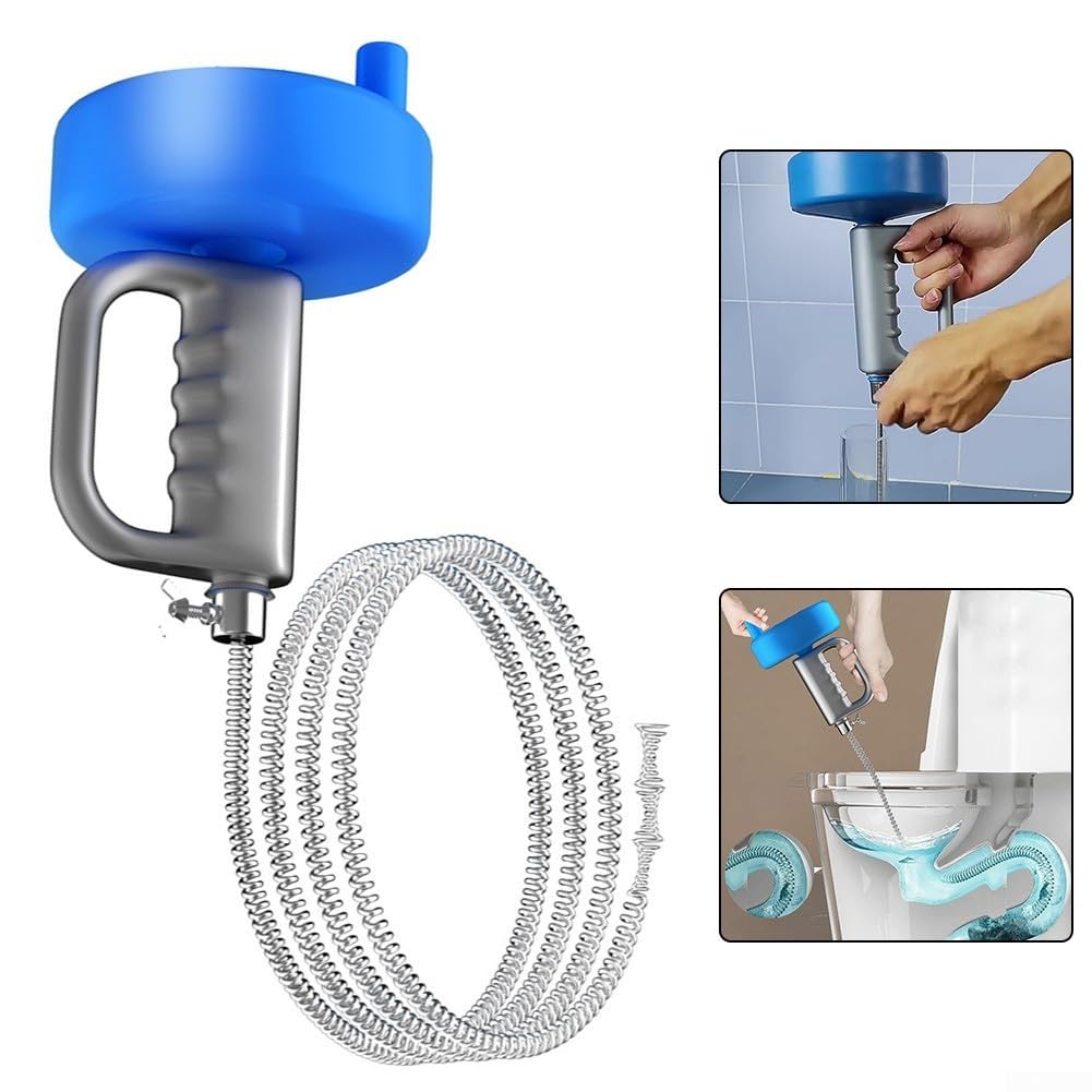 10 mm verzinktes Sanitär-Federwerkzeug für gründliche Abflussreinigung, einfache Handhabung und starke Beständigkeit gegen Erreichen und Beseitigung von Verstopfungen (4 m)