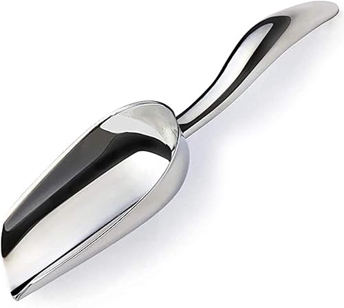 Miniatura 1 de Cuchara de metal de acero inoxidable, cuchara de palomitas de maíz, cuchara de comida para perros de 9.4 pulgadas para fiestas, bodas, resistente