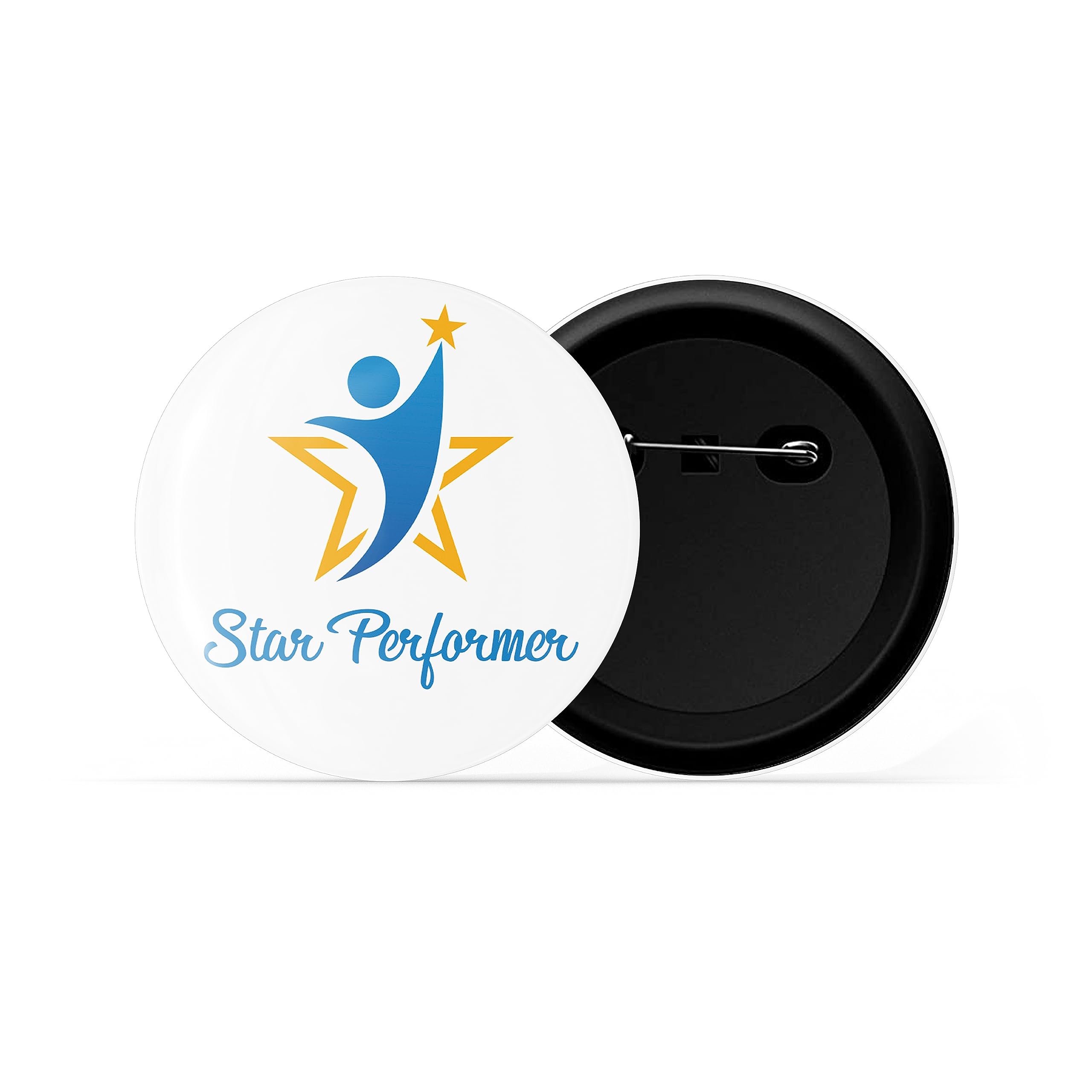 dhcrafts Pin Badge Multicolor Glossy Finish Design Pack of 1 (58mm)