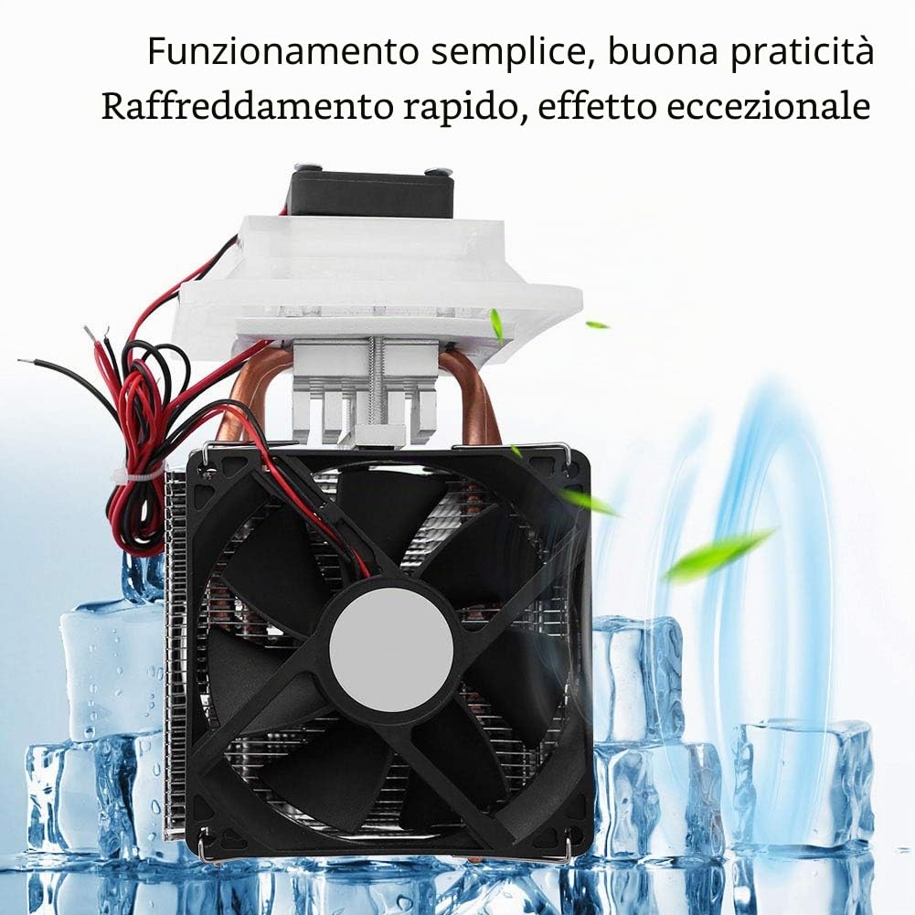 Kit Raffreddamento Semiconduttori DIY 12V 6A Peltier per Mini Condizionatore Termoelettrico