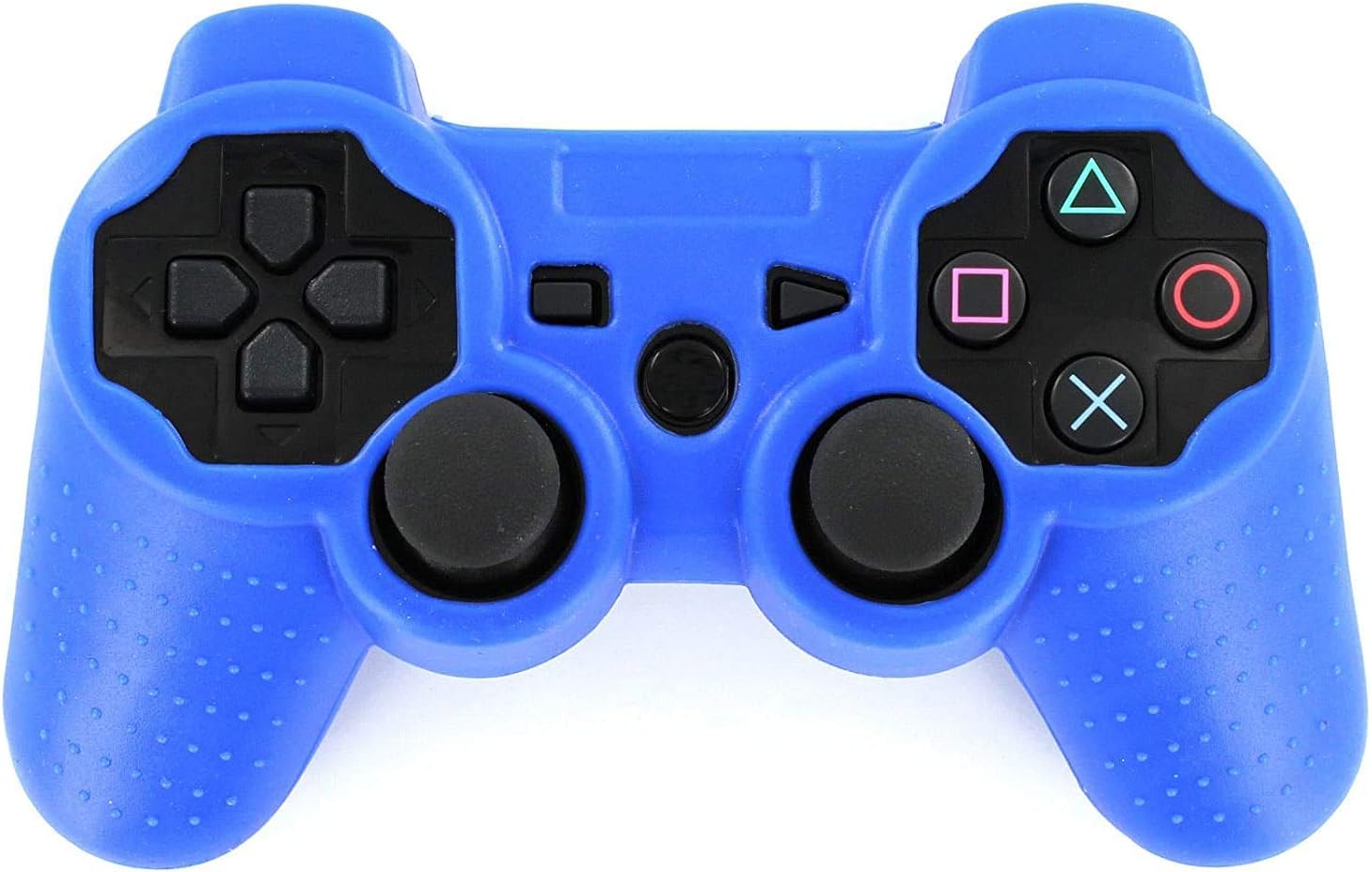 TCOS TECH PS3 Controller Silicone Cover Protective Case Anti Slip Sleeve Cover - Blue