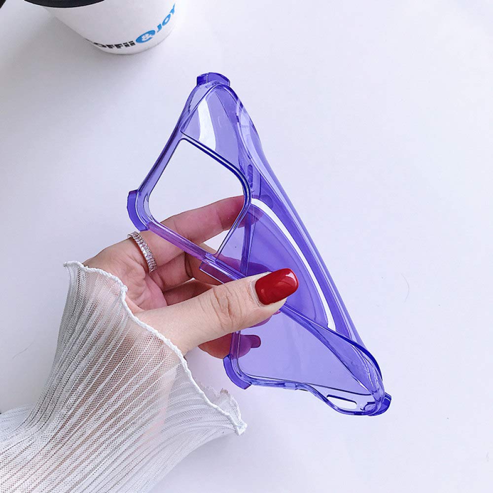 UEEBAI Cover Per IPhone 12/iPhone 12 PRO 6.1 Inch, Custodia Trasparente Per Antiurto, Sottile Morbida In Silicone Protettiva Case, Wave Frame TPU Bumper Cover Per Donne E Ragazze - Nero - Foto 2