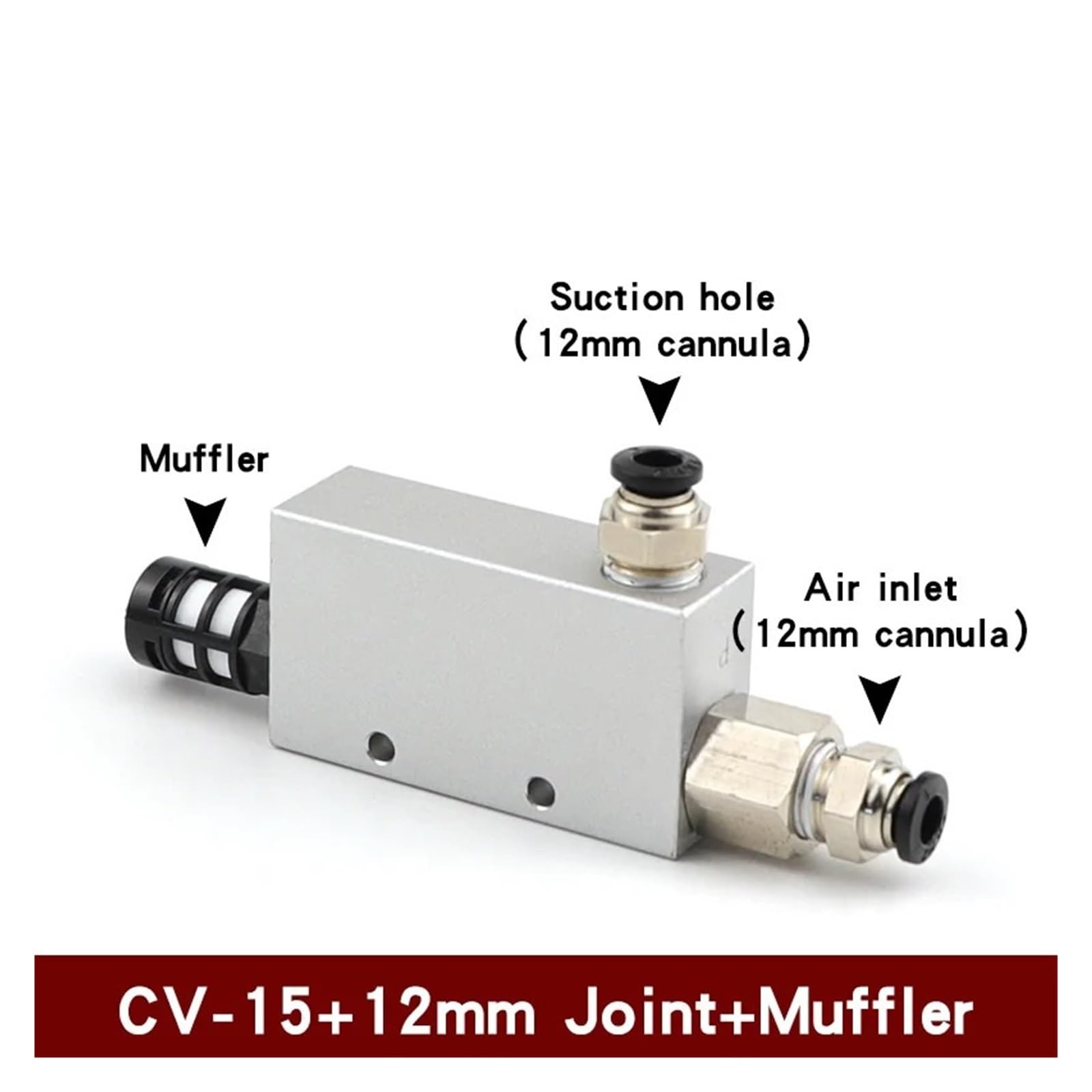 Vakuumgenerator CV-15HS Vakuumgenerator Saugnapf Unterdruckregelung Vakuumventil (CV 15HS und 12mm)