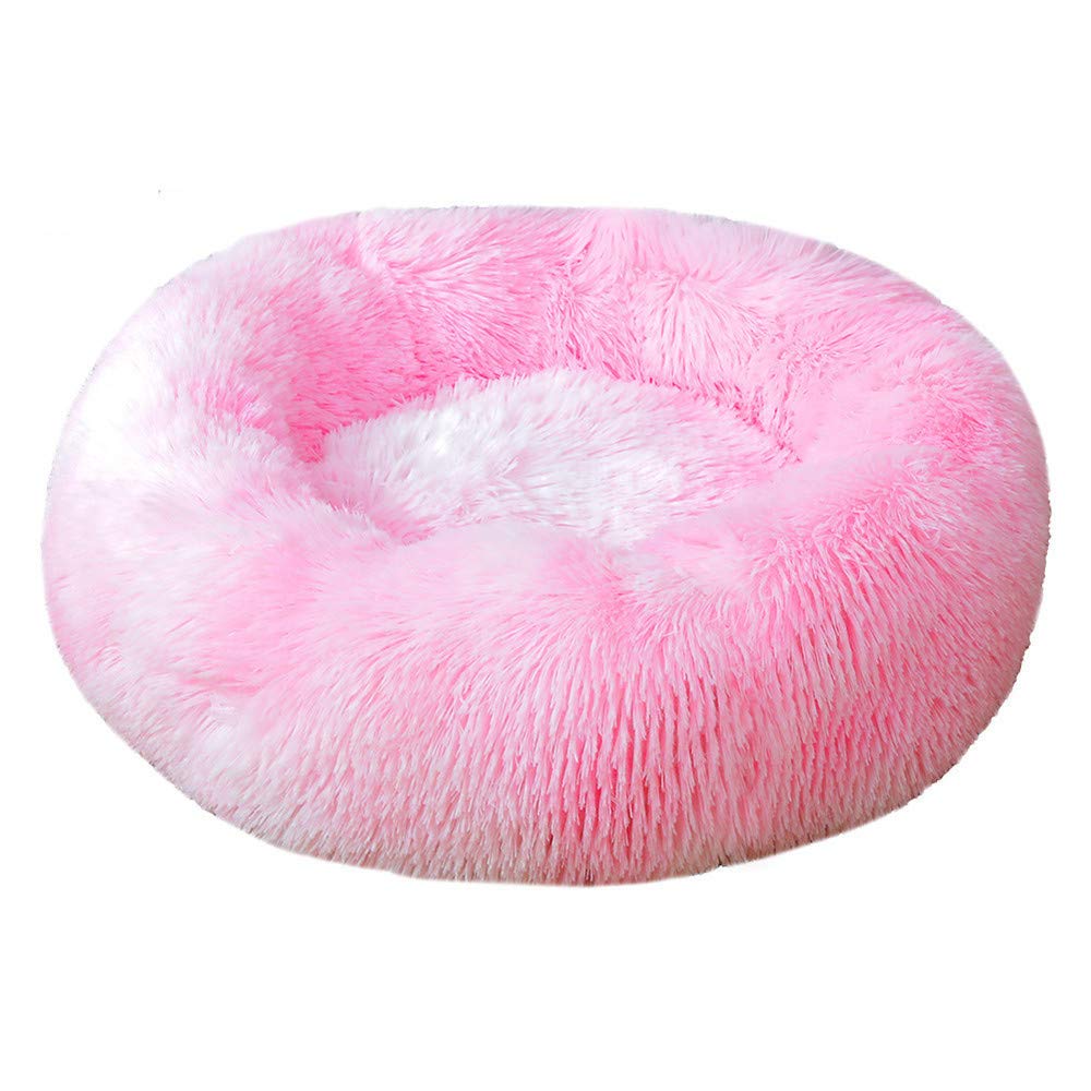 Panier rond chien Chickw1 coussin chat donut lavable peluche tie dye 120cm