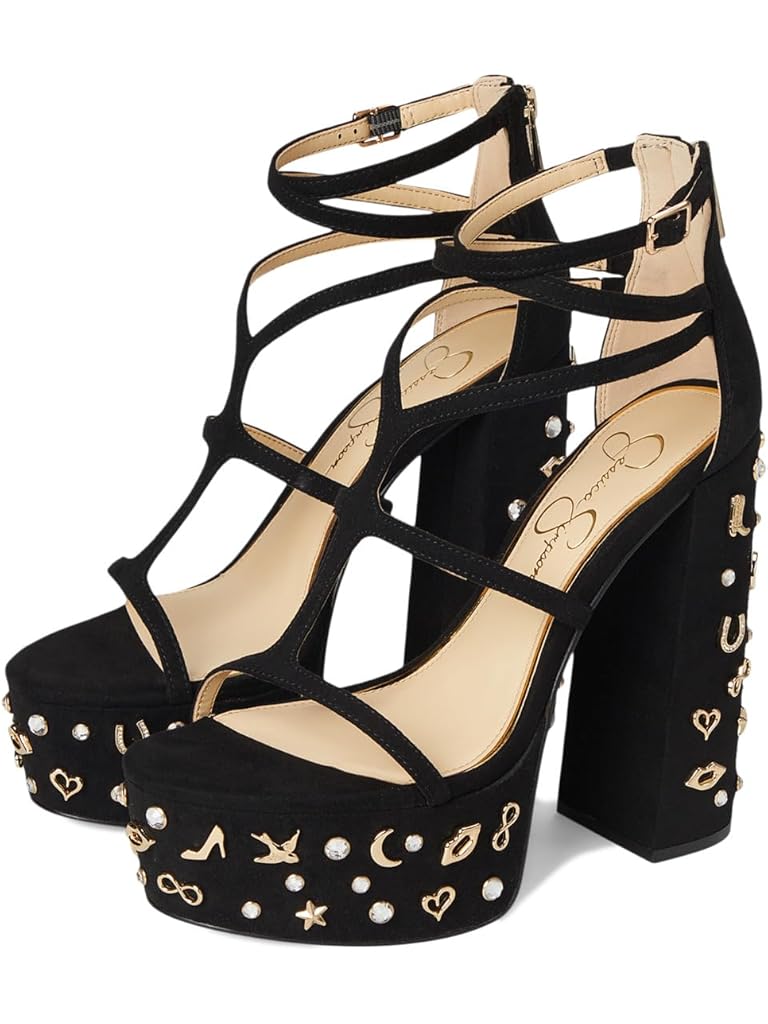 Black Jessica Simpson Aamina Platform Sandals