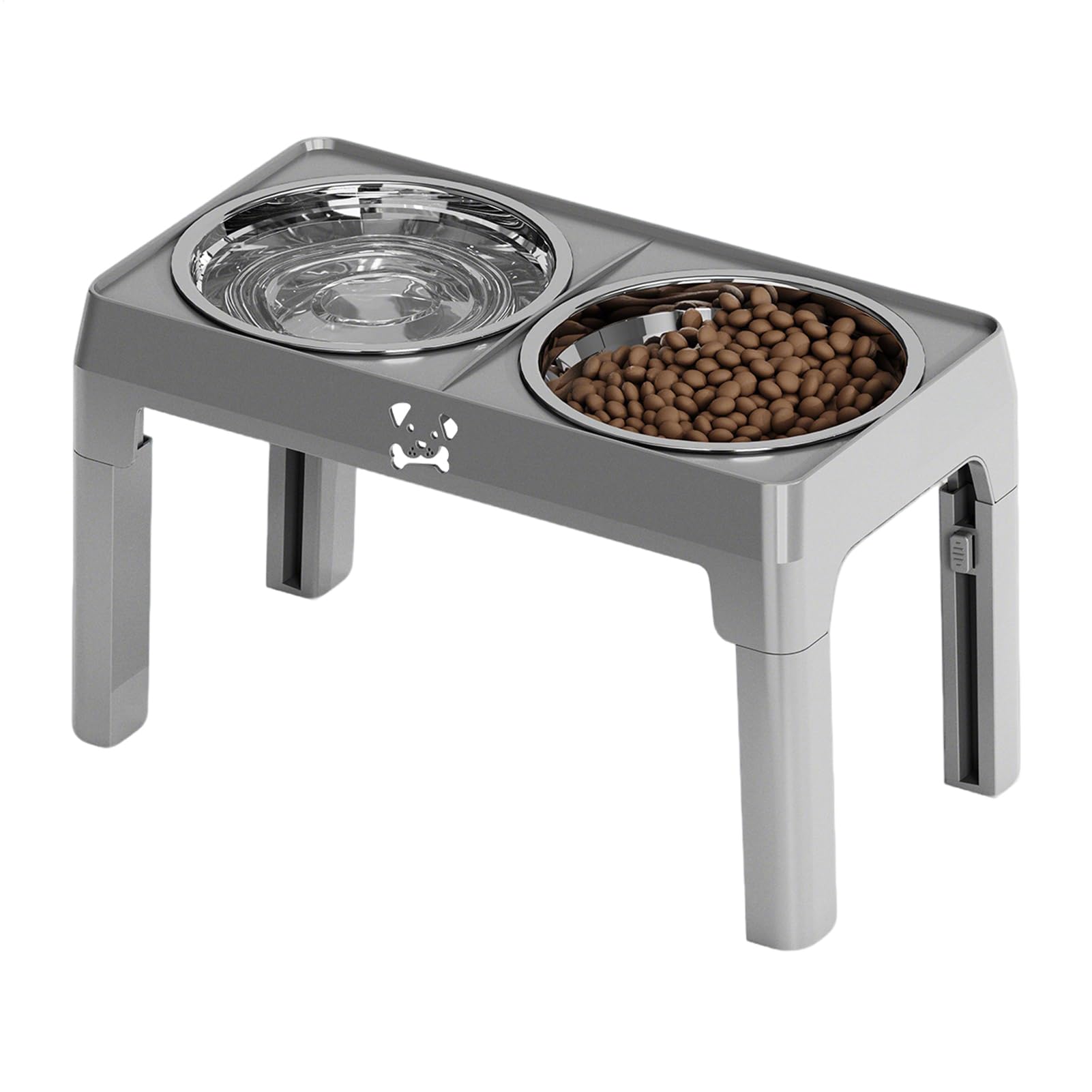 Cuencos Elevados Para Perros Plato Antideslizante 5 Alturas Ajustables | Comederos Para Comida Y Agua Caninos Con Soporte Razas Pequeñas Medianas Grandes Interior Alimentación Saludable