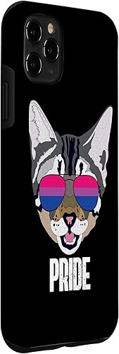 Vista 6 de iPhone 11 Pro Bisexual Pride Funny Cat Bi Pride Case