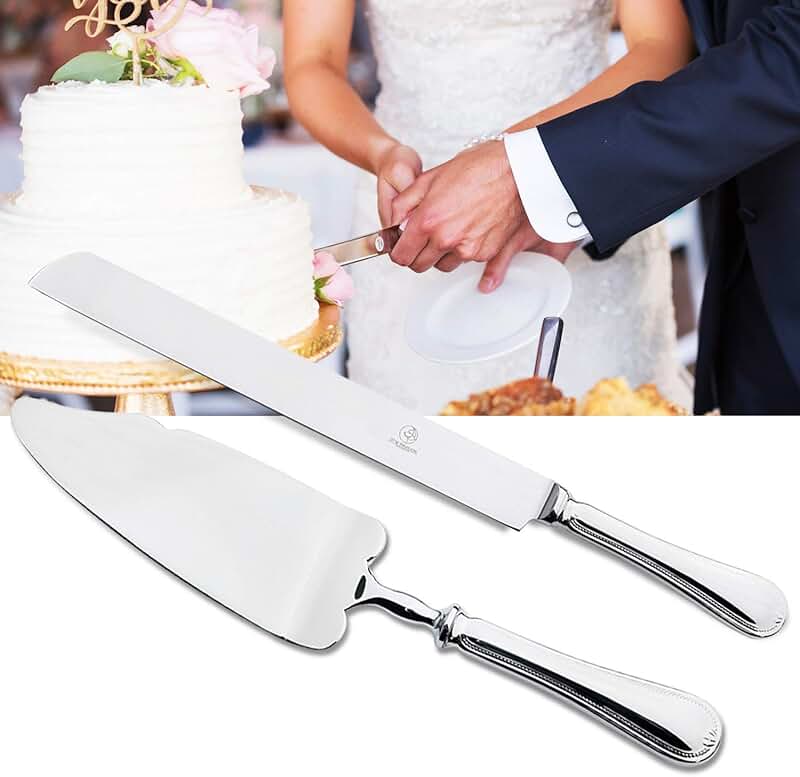 wedding cake knife and server set Stainless Steel / Flatware / Dining & Entert