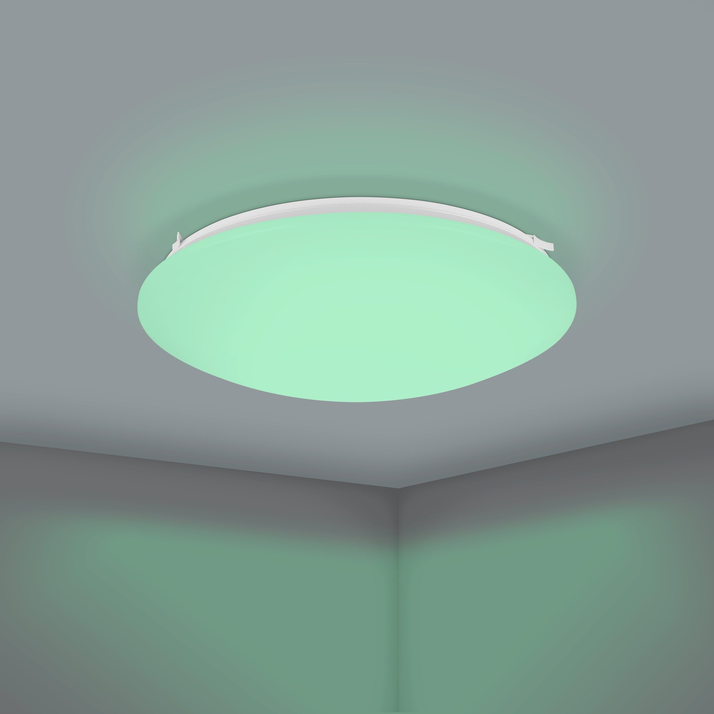 EGLO LED Deckenleuchte Battistona - 38cm, Dimmbar, Mit Fernbedienung, Warmweiß Bis Kaltweiß - Für Deckenmontage