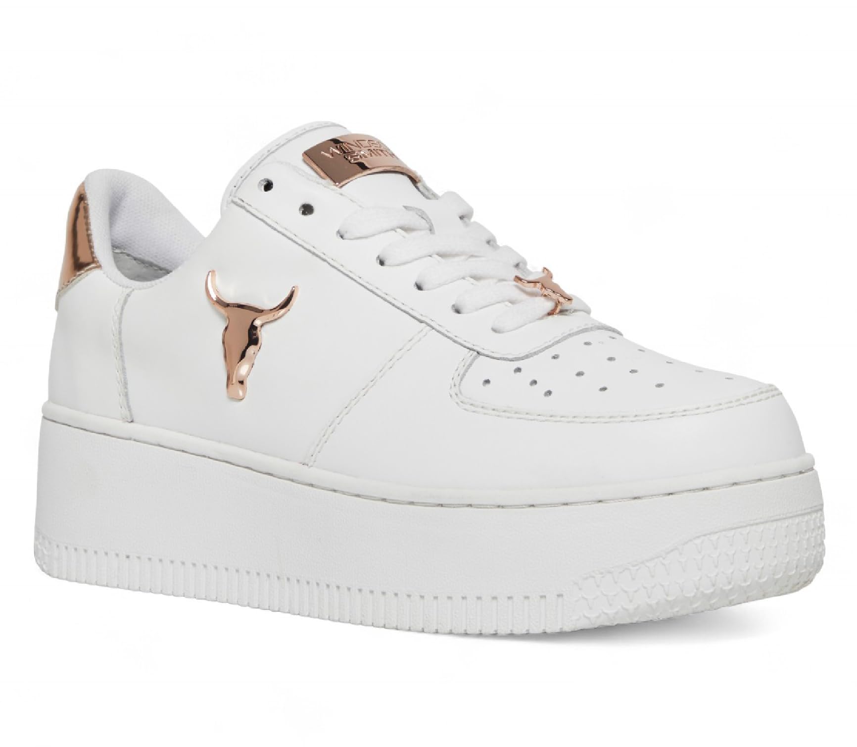 Sneakers da Ginnastica con Plateau in Pelle Grossa Bianca da Donna Windsorsmith - Rich