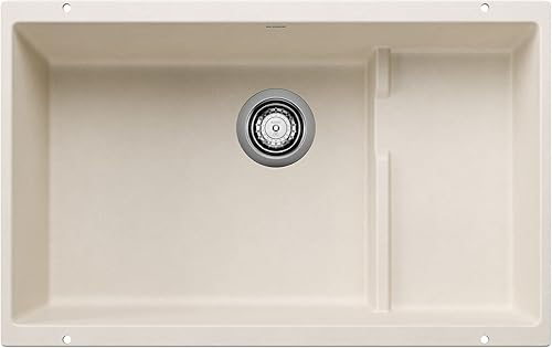 Miniatura 7 de Blanco - Silgranit 519450 Precis bajo cubierta simple 2834 pulgadas, fregadero de cocina, 519450