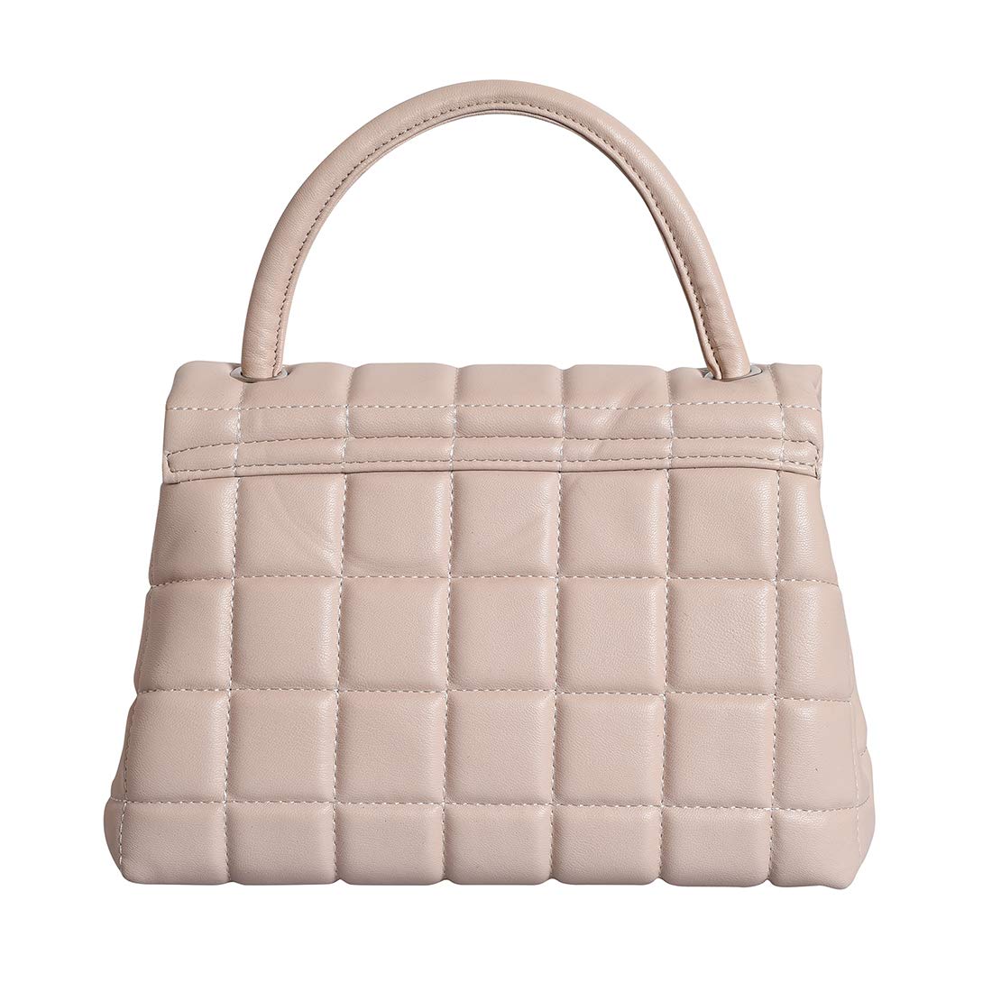 Lino Perros Women Off-White Coloured Quilted Satchel Bag Off White 2