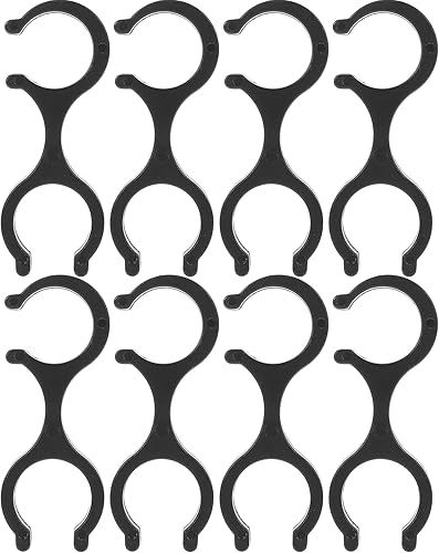 EXCEART 8 clips de bastón de senderismo para postes de 5 a 2.4 in de diámetro, cierres de almacenamiento de plástico para bastones, accesorios de