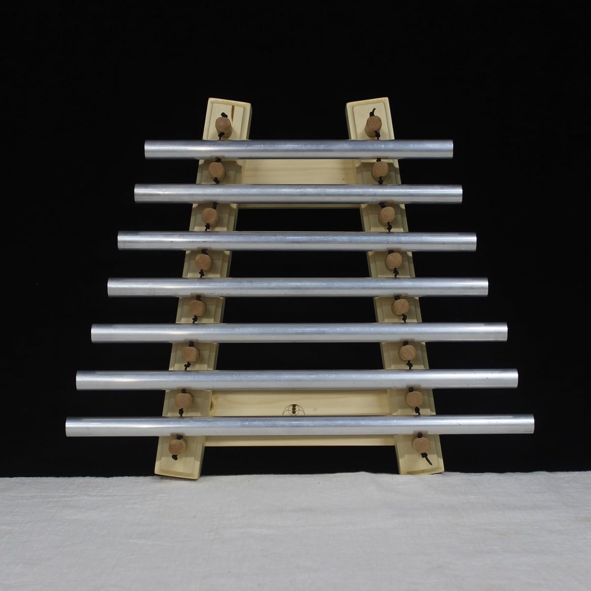 Arpa angelica con 7 campane tubolari suono angelico di lunga durata con robusto telaio in legno