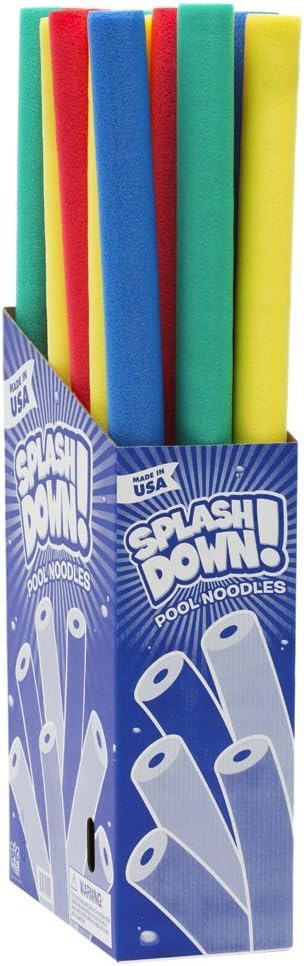 Splash Down Jumbo Round Pool Noodle, 18 Count