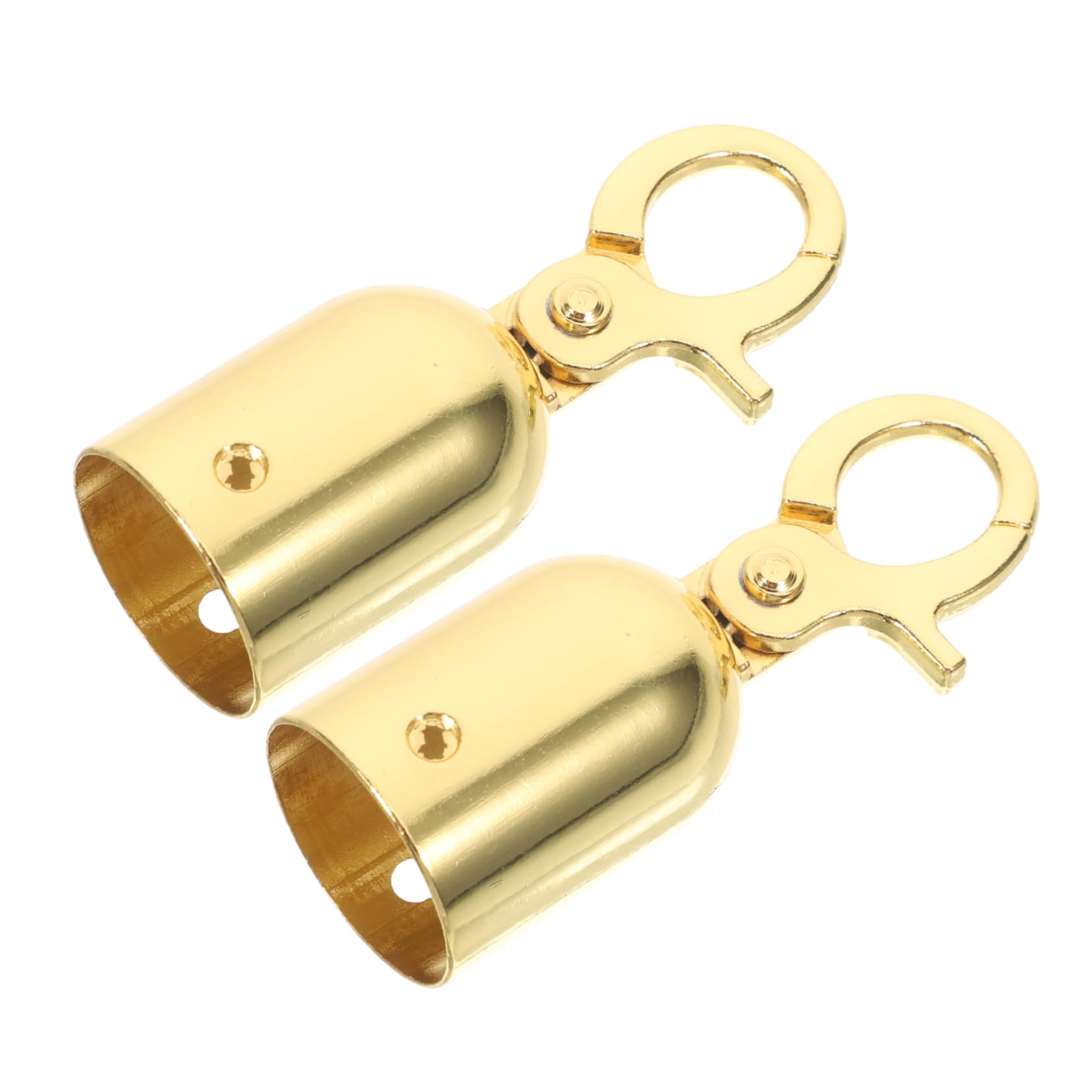 Garneck 2pcs Barrier Rope End Caps Snap Hooks Stanchion Rope End Stopper for Versatile Use