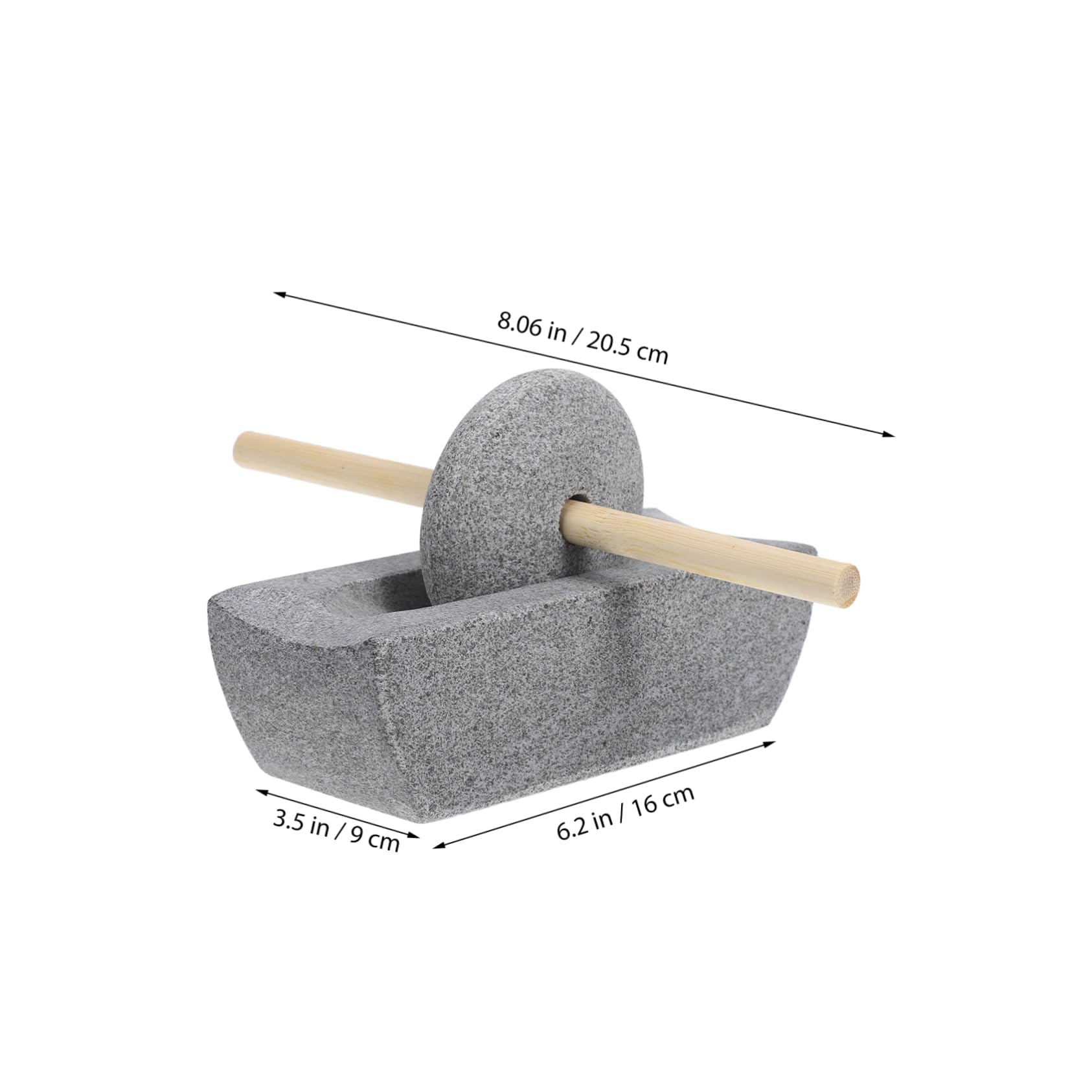 FELTECHELECTR 1 Set Antique Style Stone Grinder with Handle Traditional Hand Crank Tea Grinder for Grinding Spices Coffee Beans and Tea Leaves Kitchen Tool for Heritage Enthusiasts