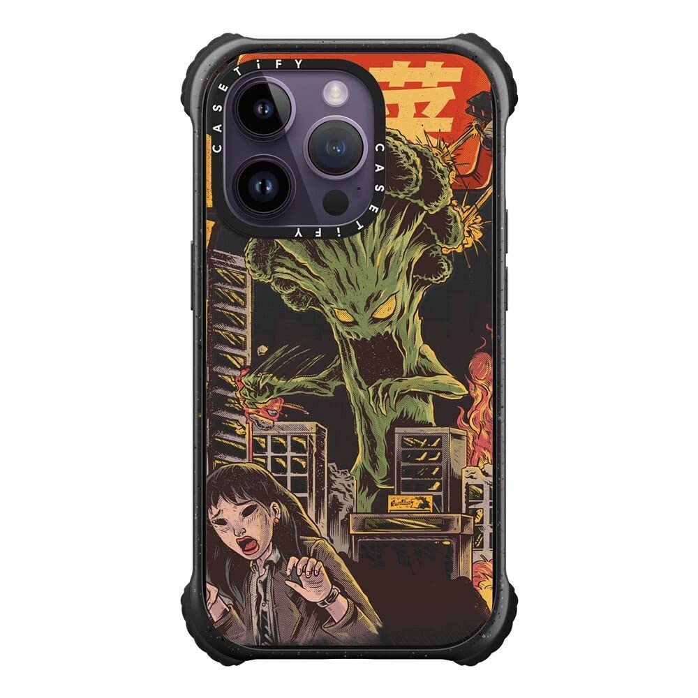 Coque iPhone 14 Pro Broccozilla noir mat protection Magsafe antichoc - 8