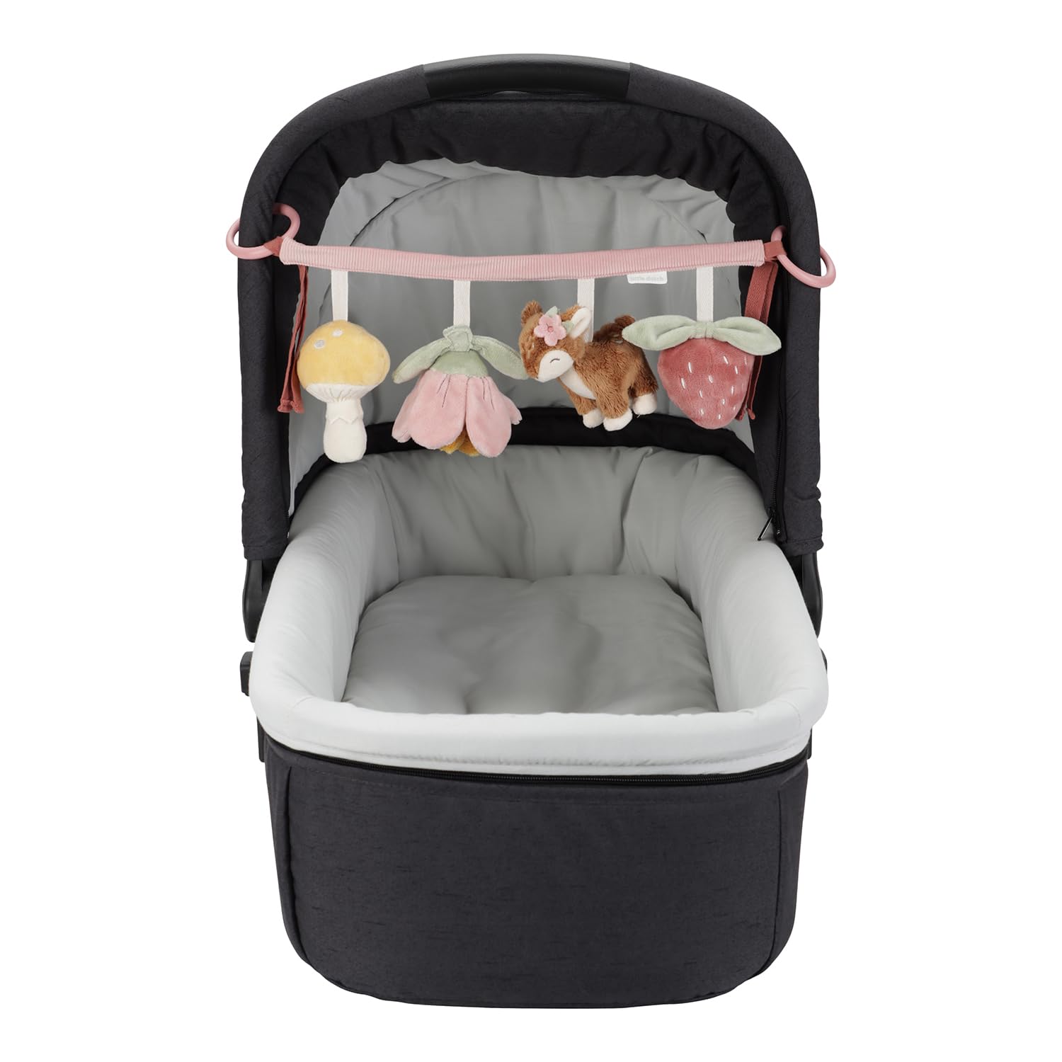 Little Dutch Kinderwagenkette mit Figuren Spielzeug für Baby Reh rosa - Fairy Garden