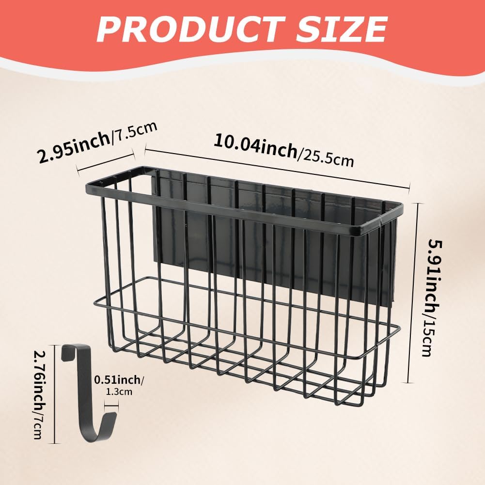 Magnetic Basket Organizer, Dryer Ball Holder Whiteboard Cabinet