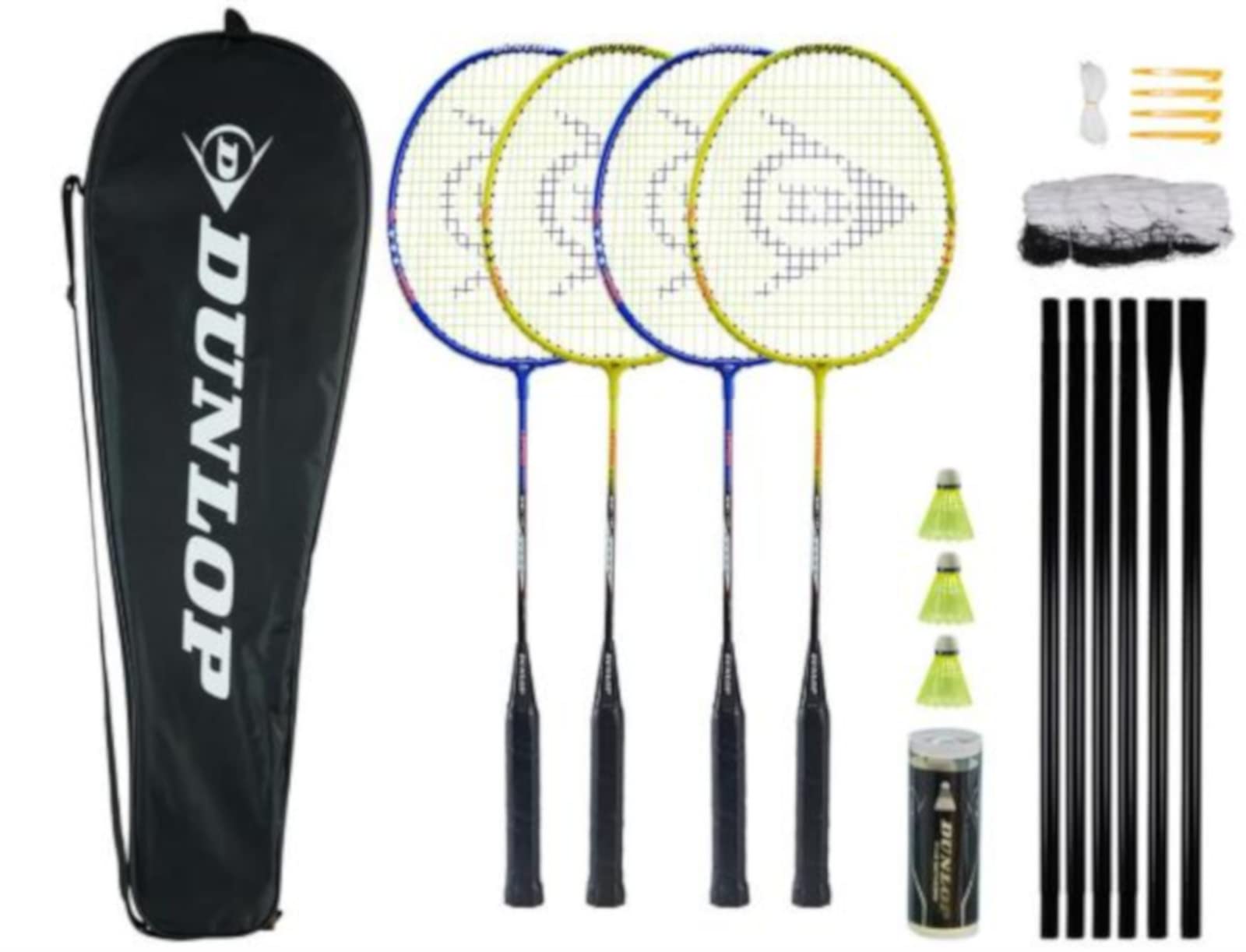 Dunlop Nitro-Star Badminton Blue/Yellow/Red/Black One Size