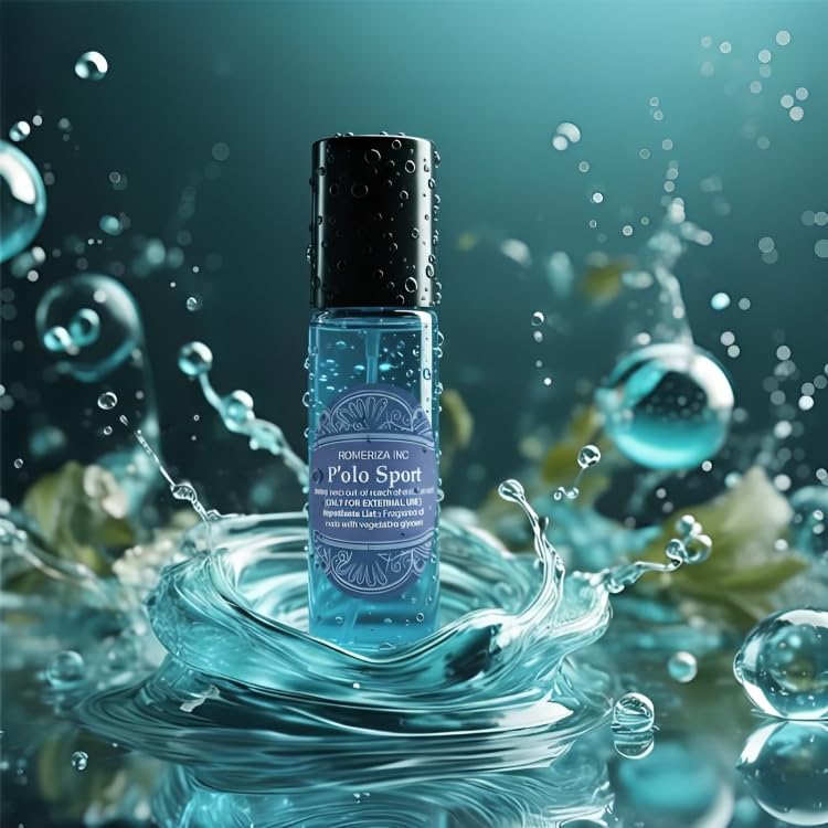 10ml Roll-On Glass Bottle P’olo Sport Men’s Fragrance Oil image 5