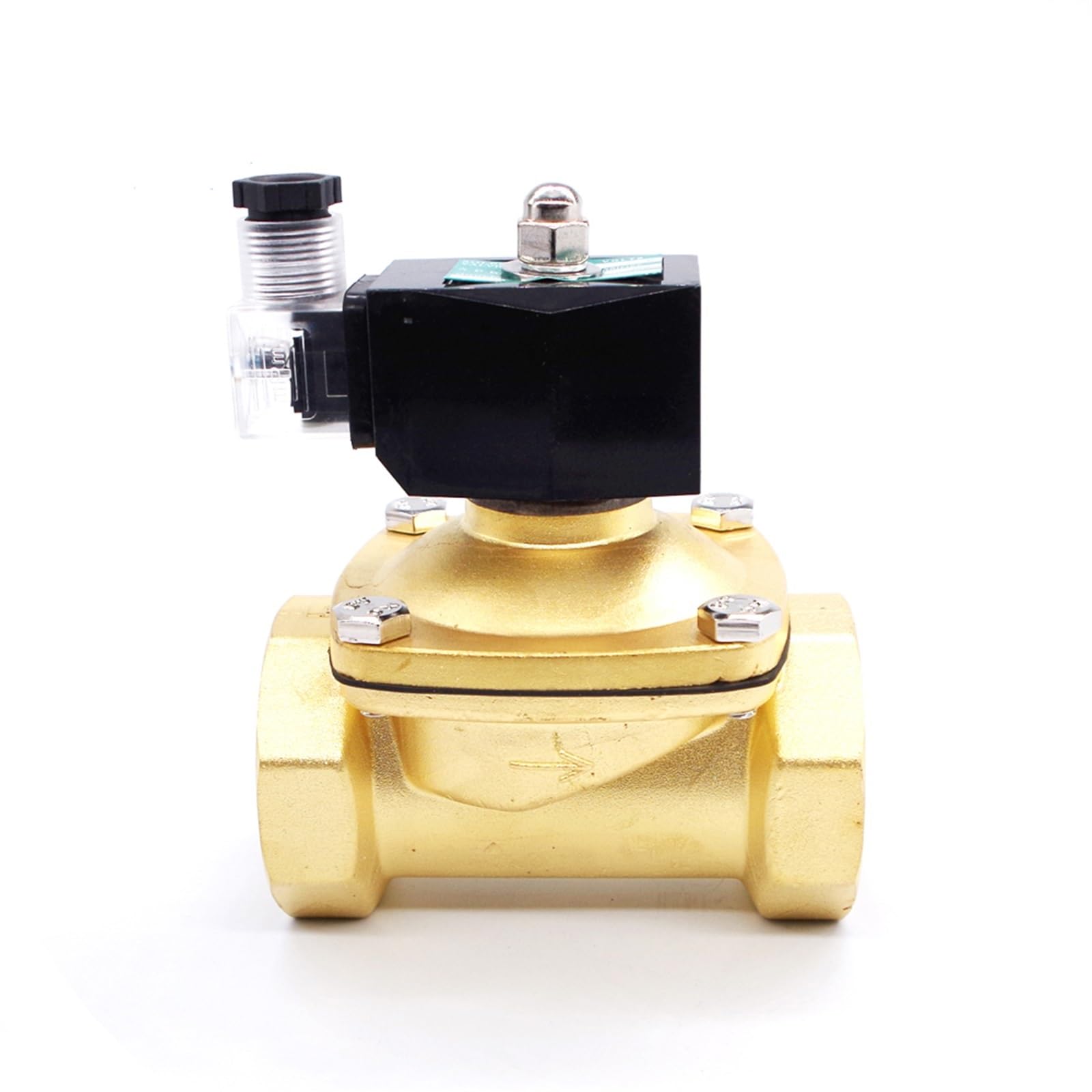IPNDKBFL High Temperature 1.5inch Gas Solenoid Valve Dn40 12v Normally Closed 2 Positions Connected 1Pcs(220vac,NPT)