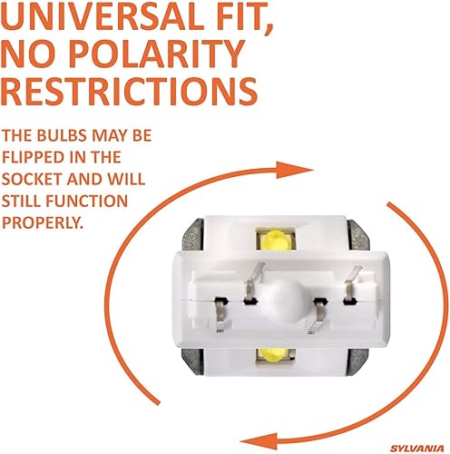Miniatura 6 de Focos de luz LED blanca x 2 unidades, Sylvania Zevo 921 T-10 W5W, 7443, Blanco