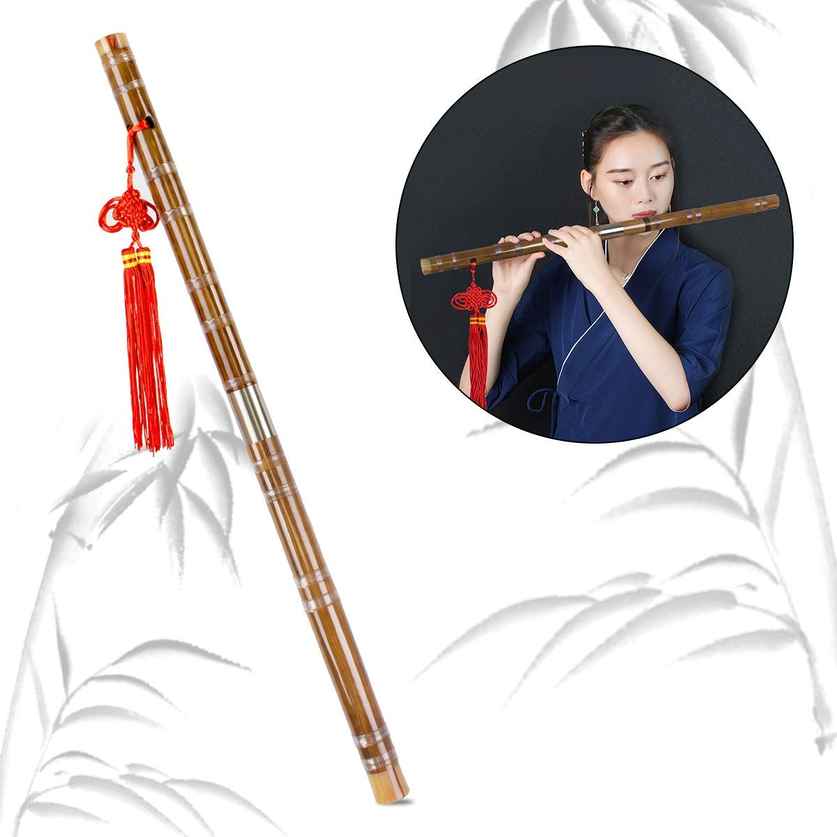 Buy Horse Bamboo Flute Dizi for Beginners Kids with free Membrane Glue