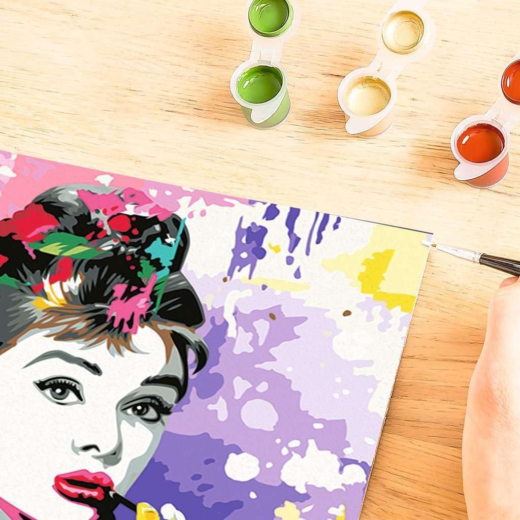 Ravensburger CreArt, Malen nach Zahlen Adults Premium - Audrey Hepburn