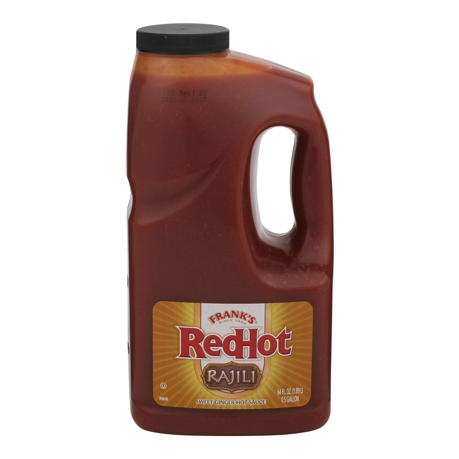 Frank's RedHot Sweet and Spicy Ginger Hot Sauce by French's – 1/2 Gallon, Model 90624