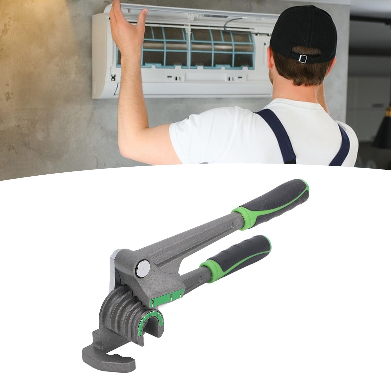 Hyuduo Aluminum Alloy Pipe Bender 6mm 8mm 10mm 180 Degree Bends for Copper and Aluminum Tubes Pipe Bending Tool for AC Refrigeration Repair Clear Marks - Image 4