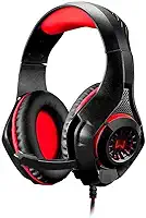 Headset Gamer Warrior Rama P3+USB Stereo Adaptador P2 LED Vermelho - PH219