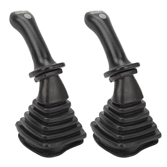 أستيبيم 2 Pcs حفارة عصا التحكم مقبض 3 زر استبدال قسط مريح أسود عصا التحكم ل دوسان DH DX150 215 225 300 370-9 C، مقبض الباب الخارجي