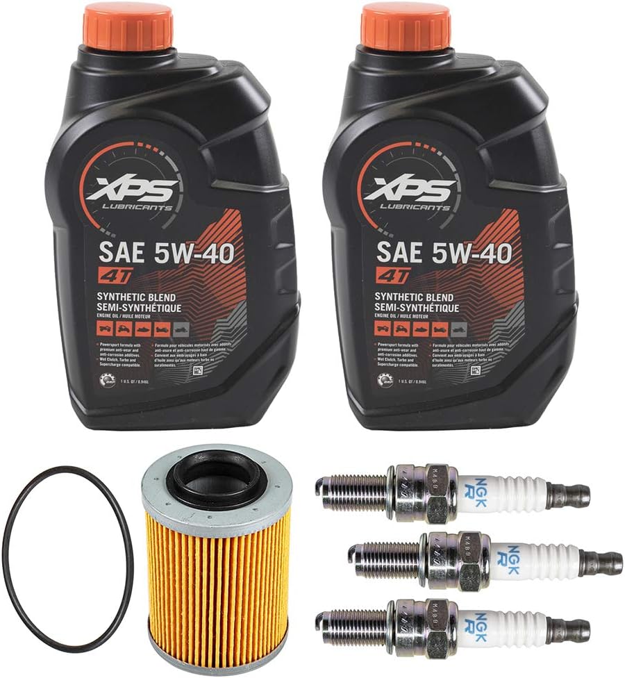 BRP Sea DooSpark 900 Oil Change Kit W/Filter O-Ring & NGK Spark Plugs