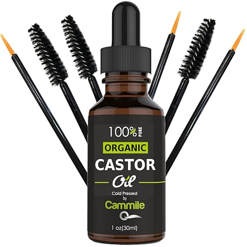 Miniatura 1 de Aceite de ricino 100 orgánico para el crecimiento del cabello pestañas y cejas 1oz