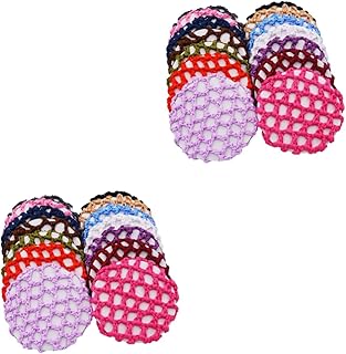 فوميز. 28 قطعة من اكياس الشعر غير المرئية لتغطية الكعكة، شبكة شعر باليه للكعكة، شبكة شعر للباليه وكعكة الباليه والكروشيه، قبعات شعر للنساء والفتيات، قبعة شعر من البوليستر