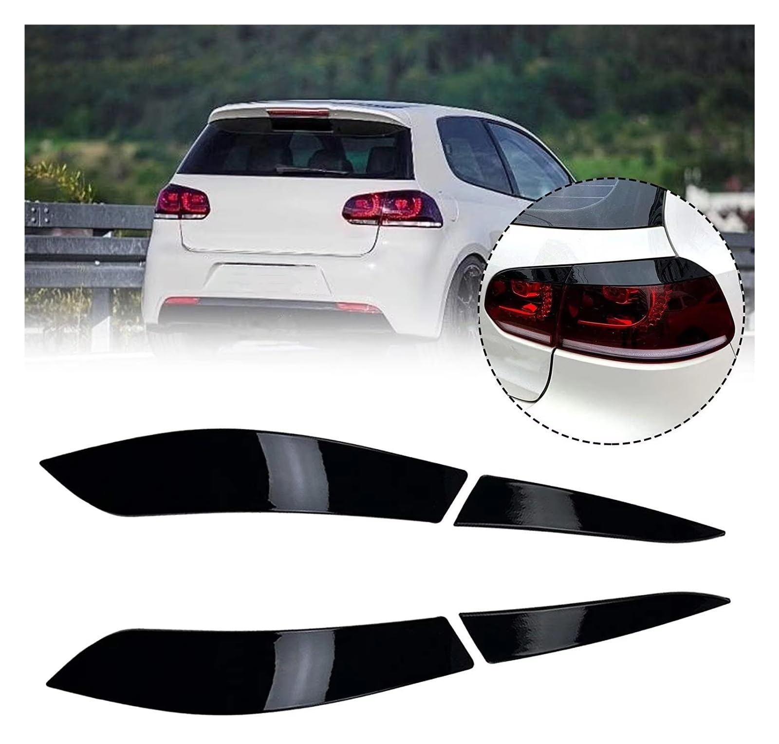 Scheinwerferaugenbrauen Für VW Für Golf 6 MK6