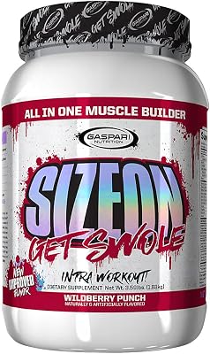 Gaspari Nutrition SizeOn, The Ultimate Hybrid Intra-Workout Amino Acid & Creatine Formula, Increased Muscle Volume & Muscle Recovery (3.59 Pound, Wild Berry Punch)