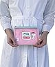 [フィラ] ポーチ SNOOPY スヌーピーポーチ マルチポーチ 化粧ポーチ メッシュ メークポーチ フラットポーチ 旅行 PEANUTS コラボ グッズ fp5020 ピンク