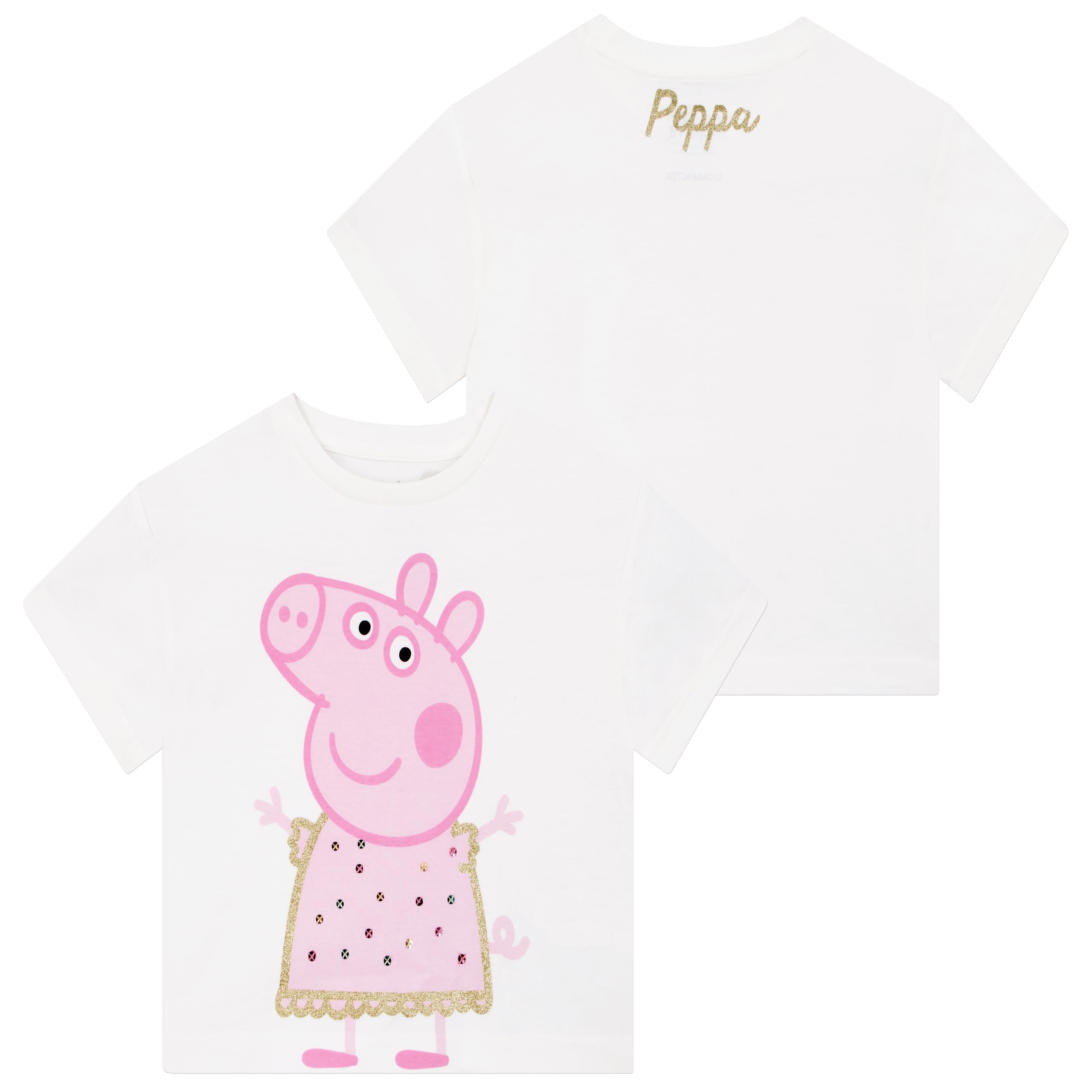 Peppa Pig Maglietta Ragazza E Gonna, Set 2 Pezzi Maglia E Gonna Tulle Bambina, Set Vestiti Bambina