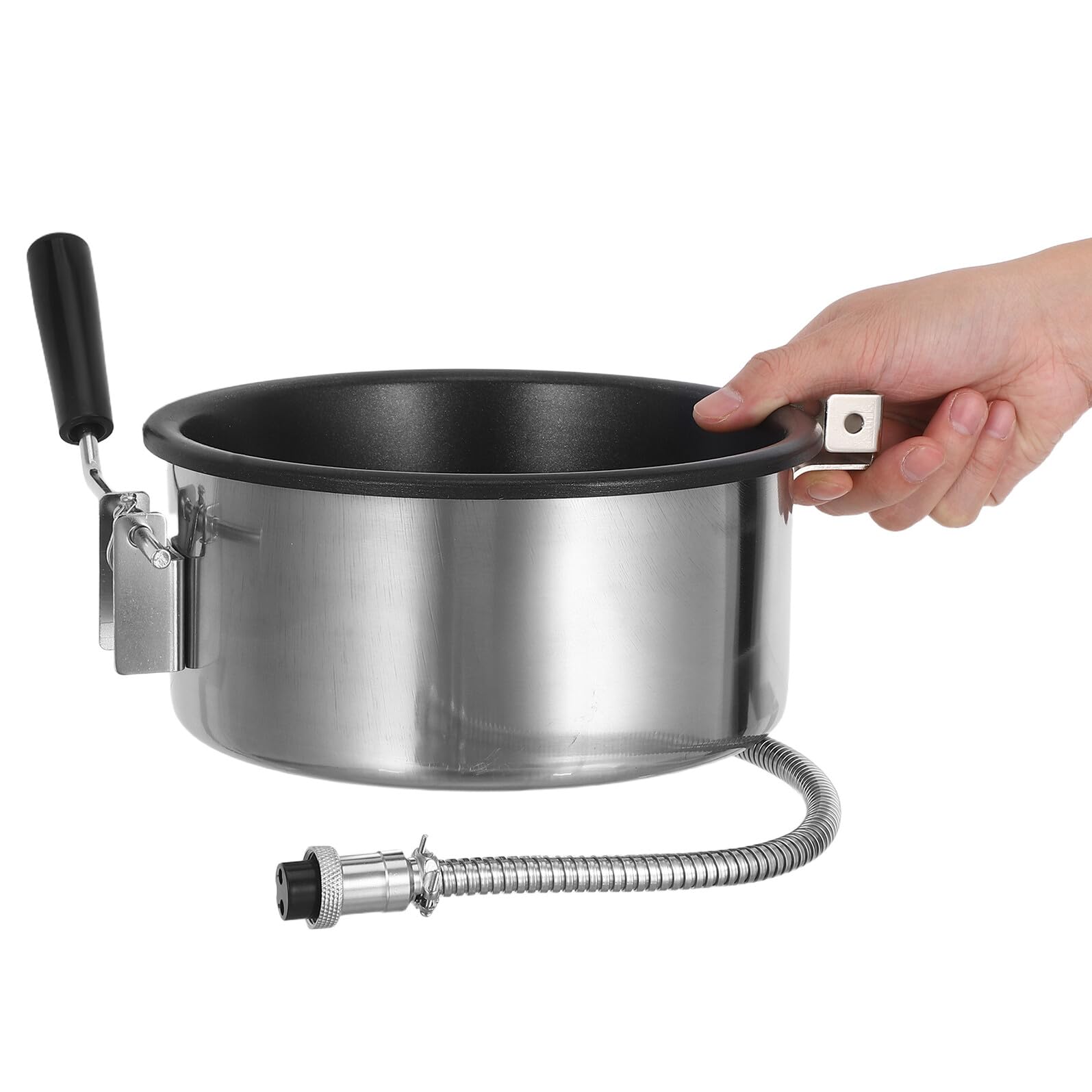 8 Oz Ersatz Popcornkessel aus Edelstahl und Aluminium | Antihaft Topf, für Popcornmaschine als Zubehör und Ersatzteil, Passend für Party und Festbetrieb