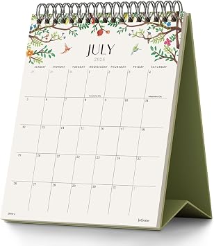 Jotsome Desk Calendar 2026-2027, Small Standing Flip Calendar 6"x7.5" | 18 Months Calendar from July 2026 to December 2027, Double-Sided Design Aesthetic Desk Calendar with To Do List