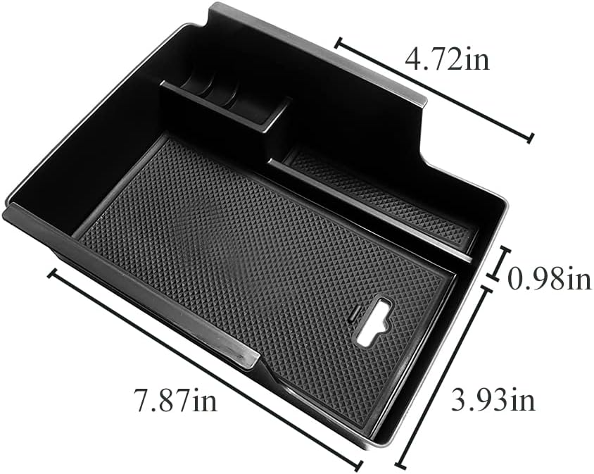 VESUL Center Console Armrest Storage Box Compatible with Chevrolet Chevy Malibu 2016-2023 ABS Tray Insert Organizer Glove Pallet