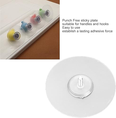 Miniatura 4 de 10 unidades universal fuerte adhesivo de disco perforador impermeable de silicona placa adhesiva para mango de ropa conexión de gancho