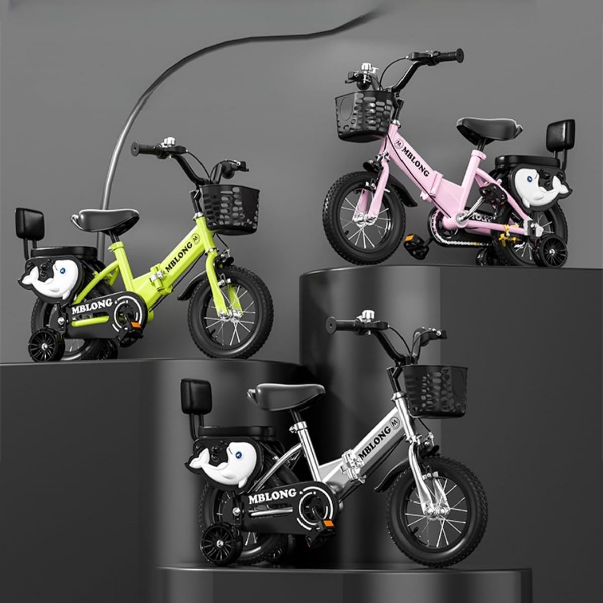 幼児用自転車、補助輪、コーチハンドル、折畳みペダル、ジュニアシート