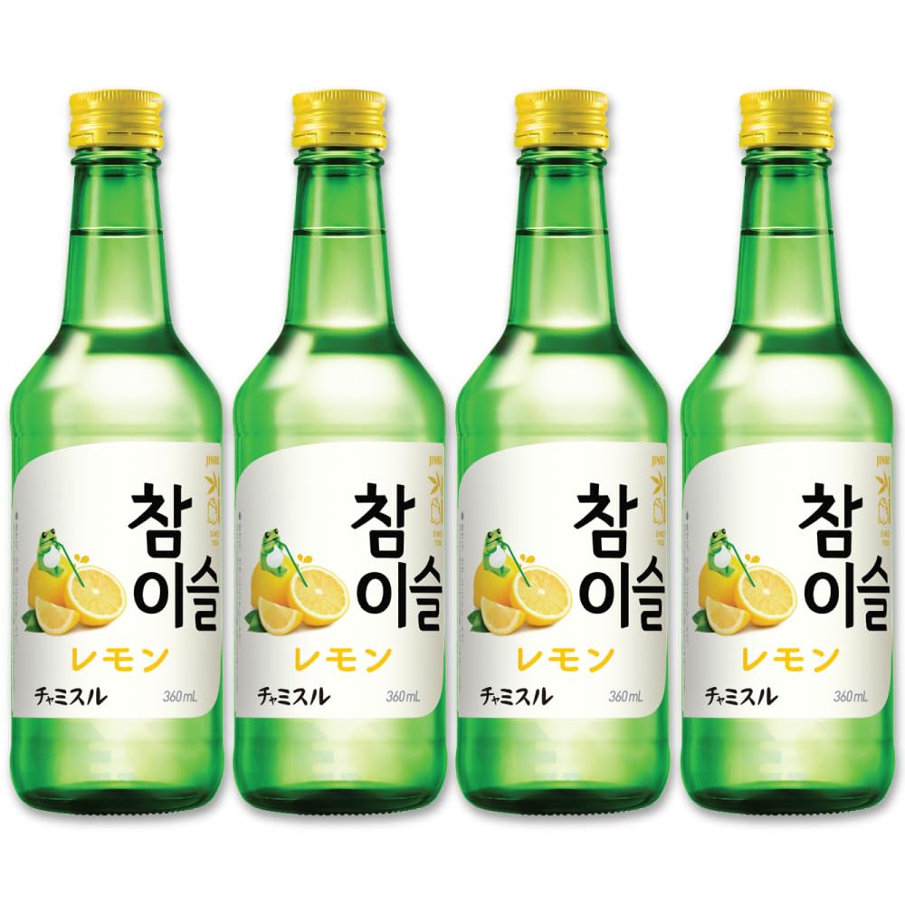 Amazon.co.jp: JINRO チャミスル レモン 360ml 4本セット / 韓国焼酎