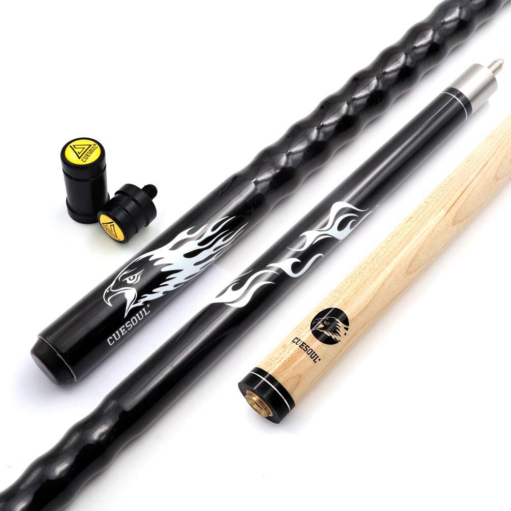 CUESOUL Bâton de Queue de Billard en érable de 58 21 oz, Embouts de 13