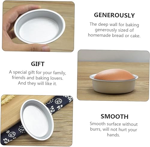 Miniatura 9 de 6 moldes para pasteles anodizados para tartas de queso, pan y postres, utensilios para hornear reutilizables