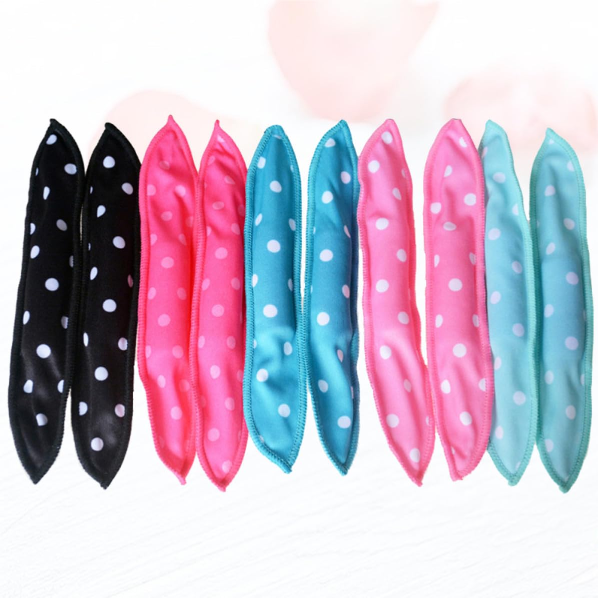30 Stück Schwamm Lockenwickler mit Wellenpunkt Leichte Polyester Haarwickler zum Haare Locken über Nacht ohne Hitze Flexible Selbstgemacht Haarstyling Werkzeuge